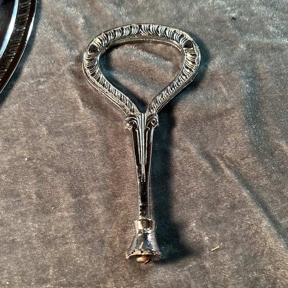 VTG Silver Tray with Handle - Picture 7 of 7